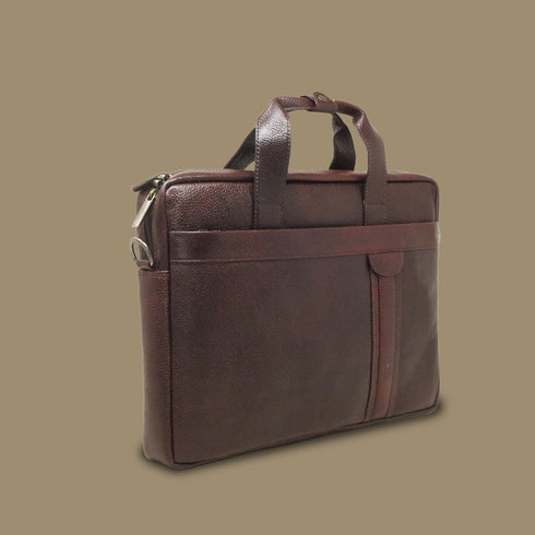 Arvian Genuine Leather Laptop Messenger Bag For Men